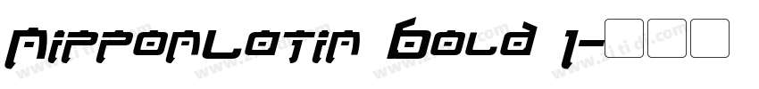 NipponLatin Bold 1字体转换